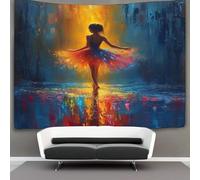 OFLAMIRUX 3D Ballet Dance Print Wall Blanket Home Decoration Bedding Poster Wall Art Tapestry Wall Hanging Tapestry Soft Polyester for Bedroom Living Room Dorm Decor 180cmx230cm