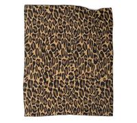 OFLAMIRUX Leopard Print 3D Printed Blanket Soft Flannel Blanket Lines Soft Plush Lightweight Warm Soft Bed Blanket for Children Adults All Season Gift Women Men 40x50inch(100x130cm)