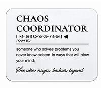 OFlich Chaos Coordinator Definition Mousepad 9.5×7.9 Inch Non-Slip Rubber Base Square Mouse Pads for Computers Laptop Office Home Dorm Desk Decor,Boss Teacher Mentor Gifts