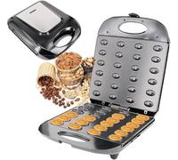 OFNHJK Walnut Cookie Maker, 1400W Electric Nut Walnut Cake Maker with Non Stick Coating and Indicator Light, Support Double Sided Heating, Homemade Dried Fruit Maker for Home Kitchen Use