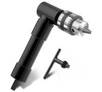 OFNMY Cordless Right Angle Drill Attachment Adapter 90 Degree Handle Chuck 3/8" Keyed Chuck 8mm Hex Shank Power Tool Accessory (Jaw Chuck Range/1.0mm-10mm)