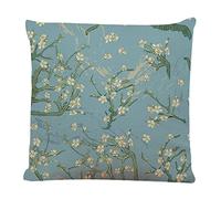 Ofocam Decorative Square Throw Pillow Covers Almond Blossom Van Gogh Couch Sofa Bed Pillow Covers Cushion Cases 18x18 inch