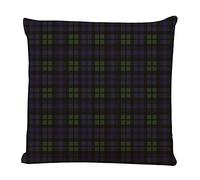 Ofocam Throw Pillow Cover Black Plaid Blackwatch Tartan Campbell Blue Scottish Decorative Throw Pillow Cushion Case for Home Couch Living Room Bed 18 x 18 Inches Pillowcase