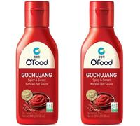 O'Food Gochujang, Spicy & Sweet Korean Hot Sauce,Spicy Korean condiment, Korean cooking paste, Korean hot pepper paste (2, O'Food Gochujang Korean Hot Sauce (Halal) 300g)