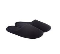 Ofoot Women's Indoor Slippers,Memory Foam Washable Cotton Non-Slip Home Shoes , Black, 3/4 UK