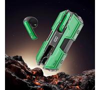 Oforest Suerteyay Semi-in-Ear Wireless Headset, Suerteyay Mini Bluetooth Headsets with Hifi Sound, Stable Fit with Immersive Sound, Clear Stereo Audio, Long Battery Life, Noise-Reduction Mic (Green)