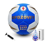 OFOZOVEY Soccer Ball Size 5 for Youth and Adults,Official Size PU Soccer Balls for Training,Soft Touch,Classic Indoor Outdoor Soccer Ball with 1 Pump 1 Net Bag and 1 Needle,Ideal Gift for Youth Adult.