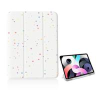 OFQKOAKS Colorful Little Stars Case for iPad 9.7 Inch 6th/5th Gen (2018/2017),[Pencil Holder+Auto Sleep/Wake],Slim Trifold Stand Protective Cover with Soft TPU Back,White