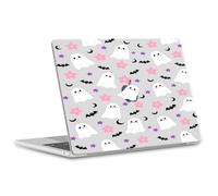 OFQKOAKS Compatible with MacBook Air 13 inch Case 2022 2021 2020 2019 2018 Release M1 A2337 A2179 A1932, Ghost Daisy Halloween Laptop Cover Shell for MacBook Air 13.3 inch