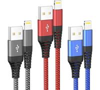 Ofuca iPhone Charger 3M, 3Pack 10FT Lightning Cable Braided Long iPhone Charger Cable Fast Charge USB Charging Cable Compatible with iPhone 14 13 12 11 Pro Max XR XS X 8 7 6 5 SE