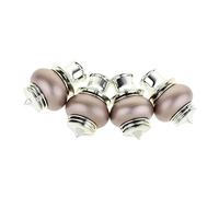 OFUNGO 4 Pieces Curtain Pole Finals Decorative Curtain Pole Ends Rod Heads FinIals Caps 28mm Diameter - Rose Gold, as described (Color : Rose Gold)