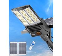 Ofuray Of-10000W Solar Street Lights Outdoor, 6500k Solar Floodlight Commercial Dusk to Dawn, IP67 Waterproof Solar Security Light with Remote Control for Court,Yard, Garden
