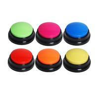 OFVENS 6 Color Voice Recording Button, Dog Buttons Talk Training, 30 Second Record &Playback, for Class Study, Home Fun