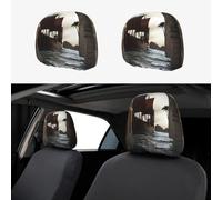 OFYGJFB Car Headrest Covers 2 Pcs Lost City Passage Face Stretchy Fabric