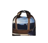 OFYGJFB Dreamy Scenery Outside the Window Print Roll Top Insulated Lunch Bag, Adjustable & Leakproof