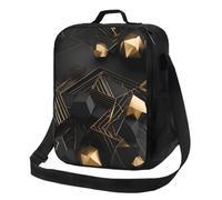 OFYGJFB Lunch Cooler Bag Insulated Leakproof Tote Work Print PolygonGoldWeb