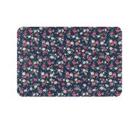 OFYGJFB Navy Ditsy Pink 16x24 Halloween Outdoor Door Mat Spooky Porch Rug | Spooky halloween print 16x24 outdoor door mat, weather resistant polyester, non-slip backing, porch patio decor