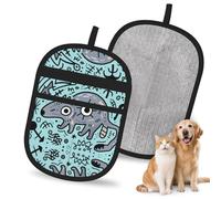OFYGJFB Reusable JollyDancer Pet Hair Remover Gloves, Extra Durable Electrostatic Mitts for Multiple Dogs & Cats, Furniture, Carpet, Car Seat Hair Removal