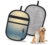 OFYGJFB Reusable The Lost Boat Pet Hair Remover Gloves, Extra Durable Electrostatic Mitts for Multiple Dogs & Cats, Furniture, Carpet, Car Seat Hair Removal