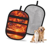 OFYGJFB Reusable The sky at the end of the world Pet Hair Remover Gloves, Extra Durable Electrostatic Mitts for Multiple Dogs & Cats, Furniture, Carpet, Car Seat Hair Removal