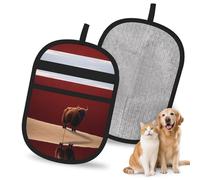 OFYGJFB Reusable The Tauren Under the Red Wall Pet Hair Remover Gloves, Extra Durable Electrostatic Mitts for Multiple Dogs & Cats, Furniture, Carpet, Car Seat Hair Removal
