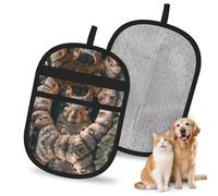 OFYGJFB Reusable Tree hole squirrel Pet Hair Remover Gloves, Extra Durable Electrostatic Mitts for Multiple Dogs & Cats, Furniture, Carpet, Car Seat Hair Removal