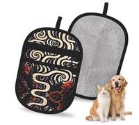 OFYGJFB Reusable Vortex in the forest Pet Hair Remover Gloves, Extra Durable Electrostatic Mitts for Multiple Dogs & Cats, Furniture, Carpet, Car Seat Hair Removal