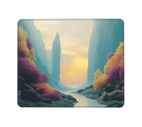 OFYGJFB Square Mouse Pad with Stitched Edges - 10 x 12 inch Small Mousepad for Wireless Mouse, A lively little river Mouse Pads for Laptop, Gaming, Office & Home Decor