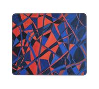 OFYGJFB Square Mouse Pad with Stitched Edges - 7.9 x 9.5 in Small Mousepad for Wireless Mouse, 3mm Thick Rubber Base Non-Slip Desk Mat, GeoPulse Mouse Pads for Laptop, Gaming, Office & Home Decor