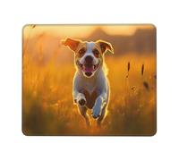 OFYGJFB Square Mouse Pad with Stitched Edges - 7.9 x 9.5 in Small Mousepad for Wireless Mouse, Happy little dog1 Mouse Pads for Laptop, Gaming, Office & Home Decor