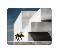 OFYGJFB Square Mouse Pad with Stitched Edges - 7 x 8.6 in Small Mousepad for Wireless Mouse, Complex wasp Mouse Pads for Laptop, Gaming, Office & Home Decor