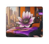 OFYGJFB Square Mouse Pad with Stitched Edges - 7 x 8.6 in Small Mousepad for Wireless Mouse, Lotus flowers in the room Mouse Pads for Laptop, Gaming, Office & Home Decor