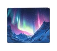 OFYGJFB Square Mouse Pad with Stitched Edges - 7 x 8.6 in Small Mousepad for Wireless Mouse, Northern Lights in the Andes Mountains Mouse Pads for Laptop, Gaming, Office & Home Decor