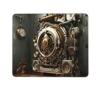 OFYGJFB Square Mouse Pad with Stitched Edges - 8.3 x 10.3 in Small Mousepad for Wireless Mouse, Bank vault gate Mouse Pads for Laptop, Gaming, Office & Home Decor