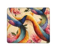 OFYGJFB Square Mouse Pad with Stitched Edges - 8.3 x 10.3 in Small Mousepad for Wireless Mouse, Beautiful flowing fabric Mouse Pads for Laptop, Gaming, Office & Home Decor