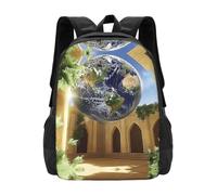 OFYGJFB Water Resistant Backpack The Earth Church 15.6 Inch Laptop Bag
