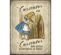 og Curiouser and Curiouser Alice In Wonderland Fridge Magnet 90mm x 70mmm