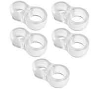OG-ER Door Stop Set of 5, Transparent, Modern Style, Wall Mount, Smooth Finish, Silicone Material, Door Handle Protection, Door Stopper, Door Handle Buffer