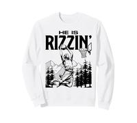 OG God Basketball Player Dunking Slam Jesus He is Rizzin Sweatshirt