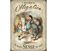 og I Am Under No Obligation. Alice In Wonderland Fridge Magnet 90mm x 70mmm