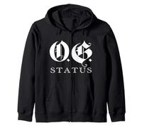 OG Original Gangster Gangsta O.G. Calligraphy Men Women Zip Hoodie