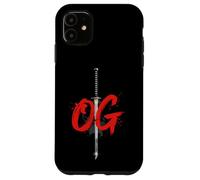 OG Sword Graphic Bold White Brush Style Design Case for iPhone 11