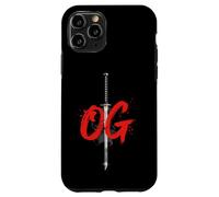 OG Sword Graphic Bold White Brush Style Design Case for iPhone 11 Pro