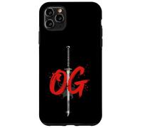 OG Sword Graphic Bold White Brush Style Design Case for iPhone 11 Pro Max