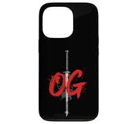 OG Sword Graphic Bold White Brush Style Design Case for iPhone 13 Pro