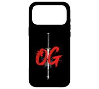 OG Sword Graphic Bold White Brush Style Design Case for iPhone 17 Pro Max