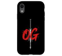OG Sword Graphic Bold White Brush Style Design Case for iPhone XR