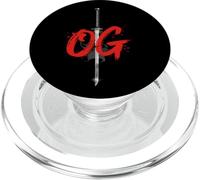 OG Sword Graphic Bold White Brush Style Design PopSockets PopGrip for MagSafe