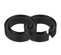 OGANAZI 4 Pcs Round Rubber Coil Spring Gasket Leveling Lift Kit, Coil Spring Booster Car Shock Absorber, Anti-vibration Coil Spring Buffer Coil Spring Spacer Universal for Cars, Black