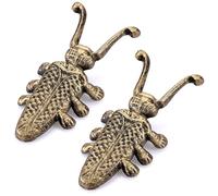 OGANAZI Beetle Boot Jack Remover for Shoes and Wellies, Golden (Pack of 2) | Cast Iron Boot Puller for Cowboy Boots Shoes Rain Boots, Wellies Decorative Boot Jacks for Door Suitable for Various People